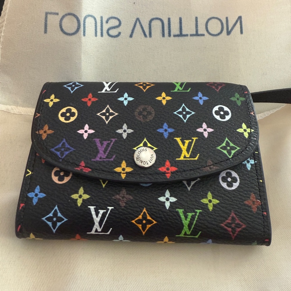 Louis Vuitton Black Multicolor Monogram Wallet
